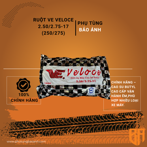 XĂM XE VELOCE - 2.50/2.7-17 (250/275)