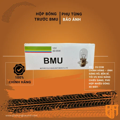 Bóng Đèn Pha Trước Xe Máy BMU Chính Hãng
